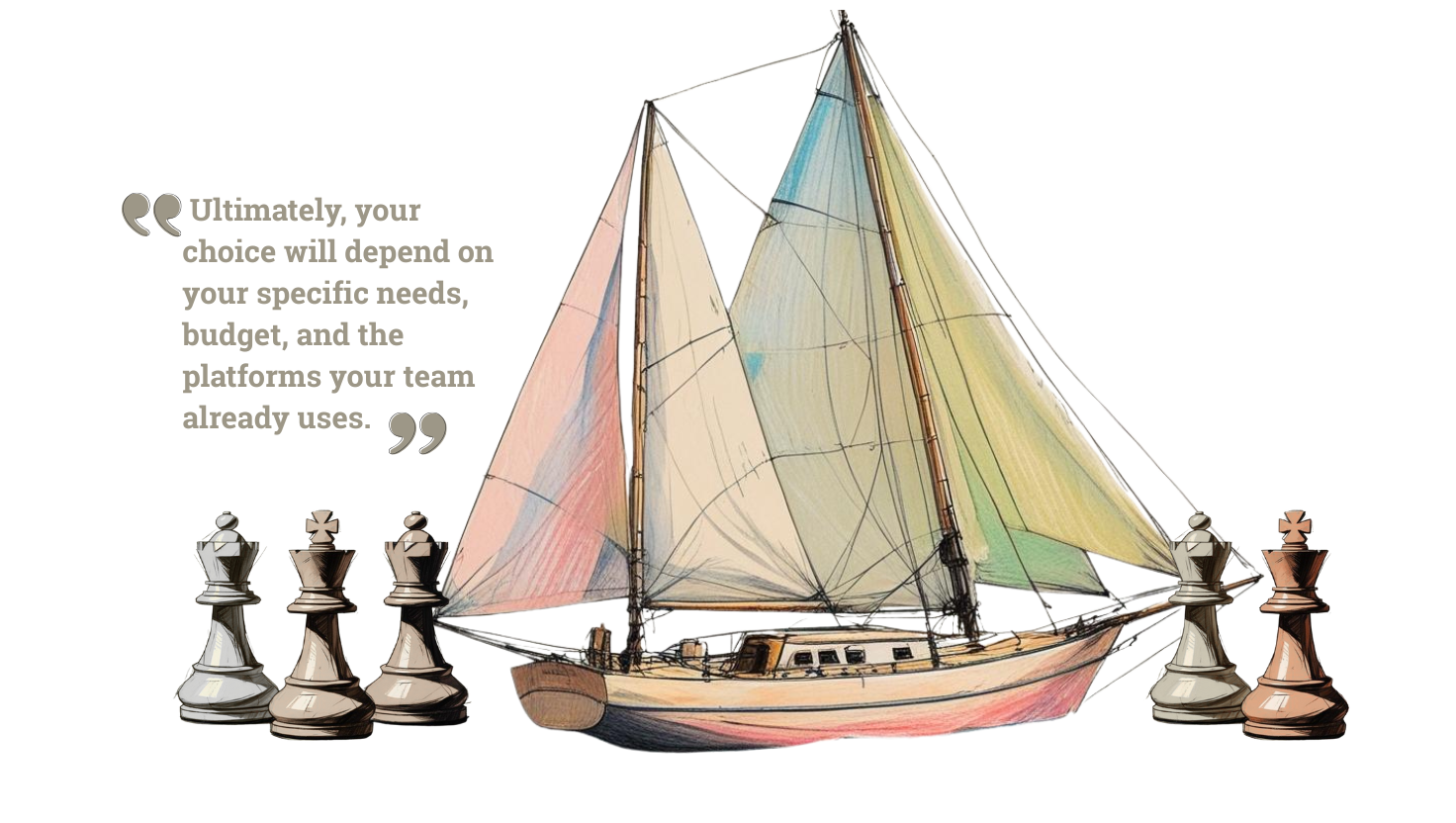 “Ultimately, your choice will depend on your specific needs, budget, and the platforms your team already uses.”