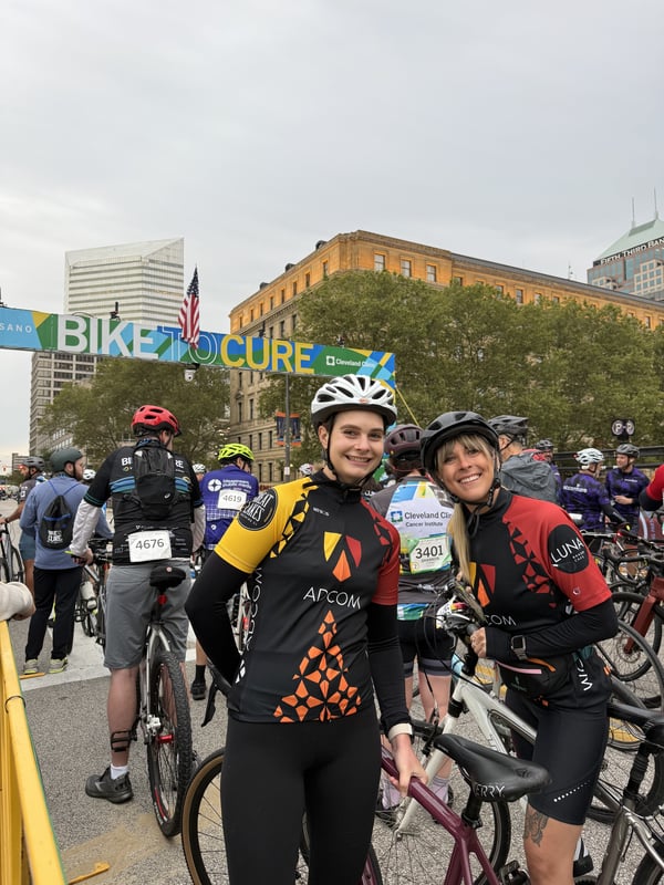 Bikers at the starting line for Velosano